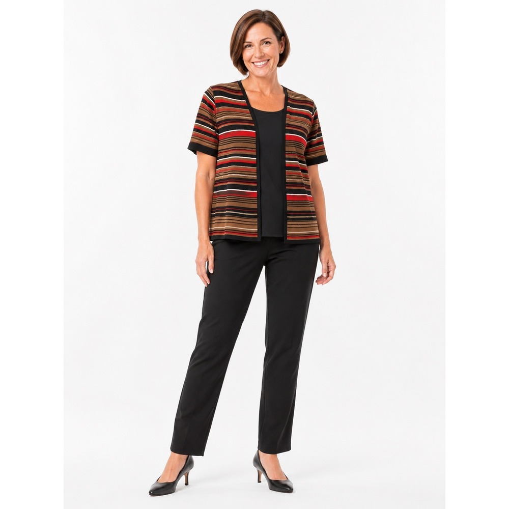 Classic Sag Harbor Striped One-Piece Sweater Women's - Size XL